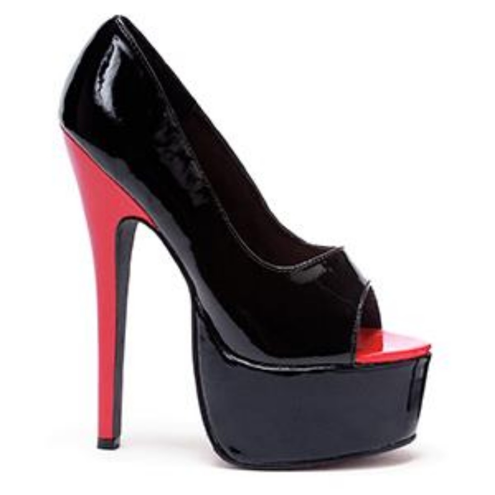 ELLIE BONNIE 6.5" Stiletto Heel Open Toe Pump